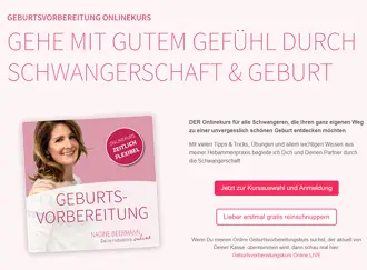 Geburtsvorbereitung Onlinekurs